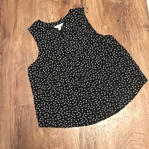 Black sleeveless top